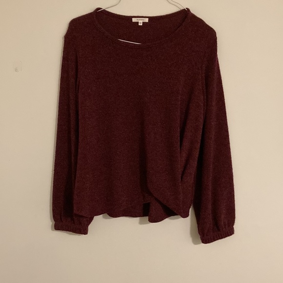 Anthropologie Pleione burgundy sweater large - Picture 5 of 5